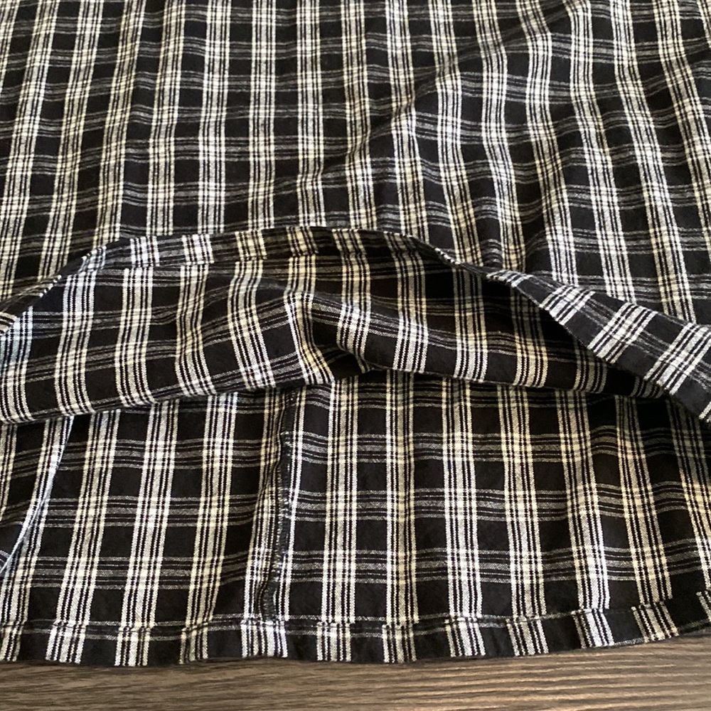 Hollister Black and White Plaid Midi Dress - Picture 11 of 14
